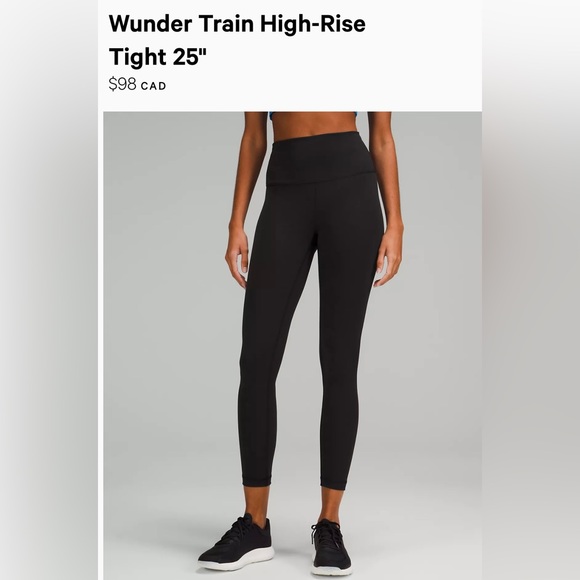 SOLD Black Wunder Train Legging - Picture 1 of 4